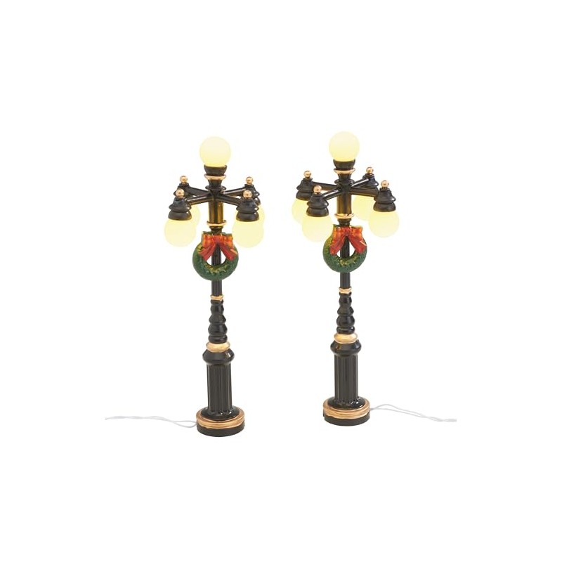 VBS Miniature Street Light X-Mas Set of 2 Illuminated Warm