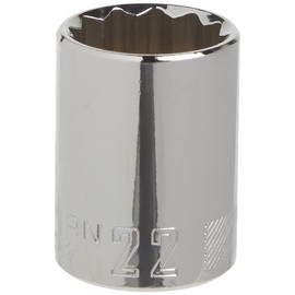 Craftsman CRAFTSMAN Shallow Socket, Metric, 1/2-Inch Drive, 22mm, 12-Point (CMMT44239)