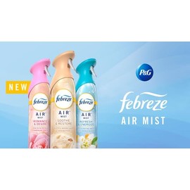 Febreze Air Mist Refresh & Energize Zesty orange Blossom Scented 3 pack