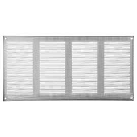 Vent Systems 16" x 8" Inch (Overall Dimensions) - Galvanized - Air Vent Cover Metal Air Return Grill - Built-in Pest Guard Screen - HVAC Vent Duct Cover for Home Improvement