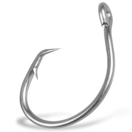Fishing Hooks Tuna Circle Hook - 80pcs Stainless Steel Big Game Hooks 2X Strong Fish Short Shank Circle Saltwater Hook 8/0