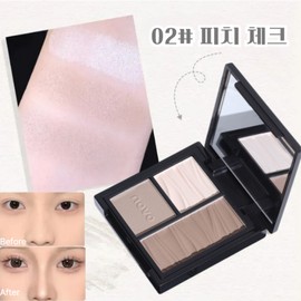 DEEPSUN Natural shading highlight contour makeup even when layered, 1 piece, peach check / DEEPSUN 겹쳐도 자연스러운 쉐딩 하이라이트 윤곽 메이크업, 1개, 피치 체크