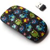 2.4G Wireless Mouse with Cute Pattern Design for All Laptops