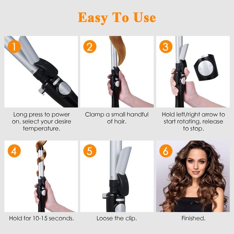 Automatic Curling Porcelain Rotating Electric Curling Iron Automatic Hair Curler