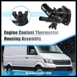 Hihaha Car Engine Coolant Thermostat Housing Assembly NO.16031-21010 for Toyota Prius C Base 2013-2014 2017-2021 for Toyota Prius C Hatchback Four 2012 Durable Material