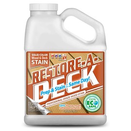 Restore-A-Deck Solid Color Stain for Decks & Exterior Wood (1 Gallon, Desert Taupe)