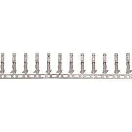 Harissess 400 Pieces 2.54 mm 18-24awg Pitch Female Pin Connector Dupont Jumper Wire Cable Pin Crimp Terminal Connection for Plug Housing Jumper Wire Cable Connectors