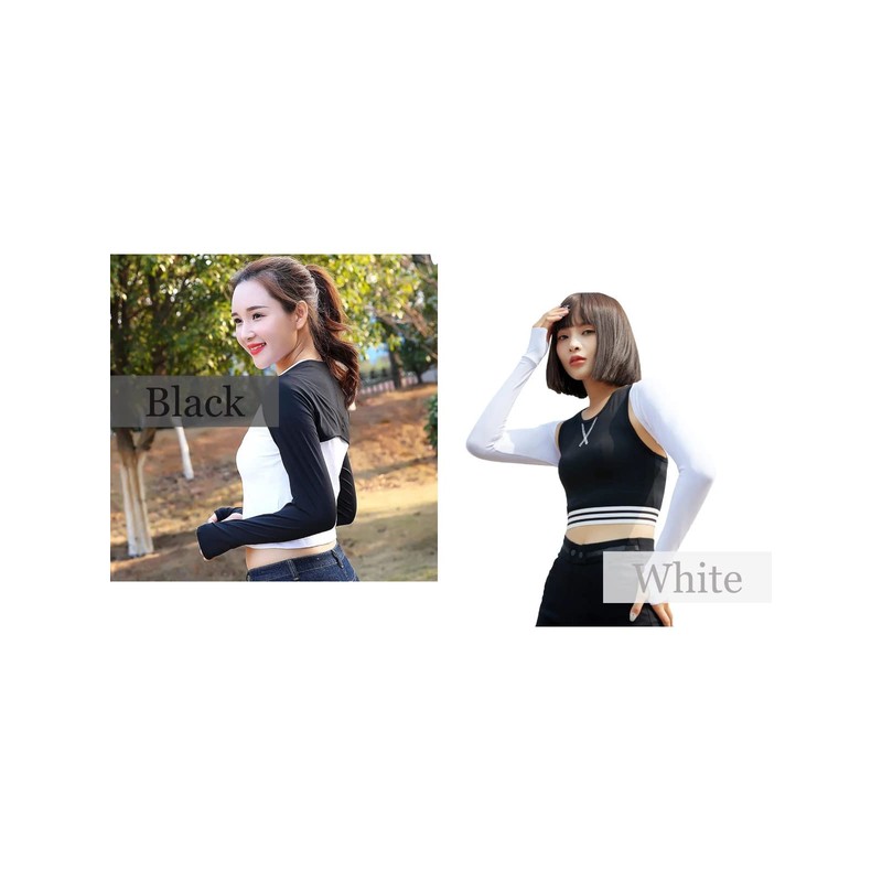 Fujisho Salofix F21356 Arm Cover, Black, Sun Protection, Wrap Around