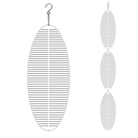 Bird Deterrents for Outside，bird Deterrent for Patio，garden Decor，keep Eagles, Ducks, Seabirds, Woodpeckers, and Seagulls Away from The Courtyard Terrace Farm (Silver Fishbone)