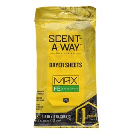 Hunters Specialties Scent-A-Way Dryer Sheets Earth (15 Pack) Multi, Fresh Earth