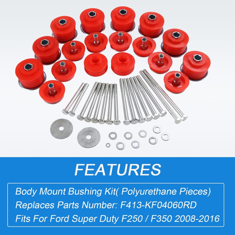 Body Mount Bushing Kit Polyurethane Body Cab Mounts Steel Sleeves