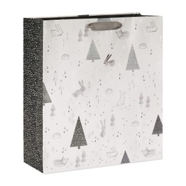 Papyrus 18" Jumbo Gift Bag (Forest) for Baby Showers, New Baby, Baptisms, Christenings, Birthdays and All Occasions (1 Bag)