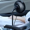 Car Fan Powerful Low Noise 3 Speeds Adjustable Portable USB