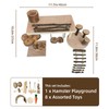 ZYPHOLIE Wooden Hamster Playground (Wood, Large)