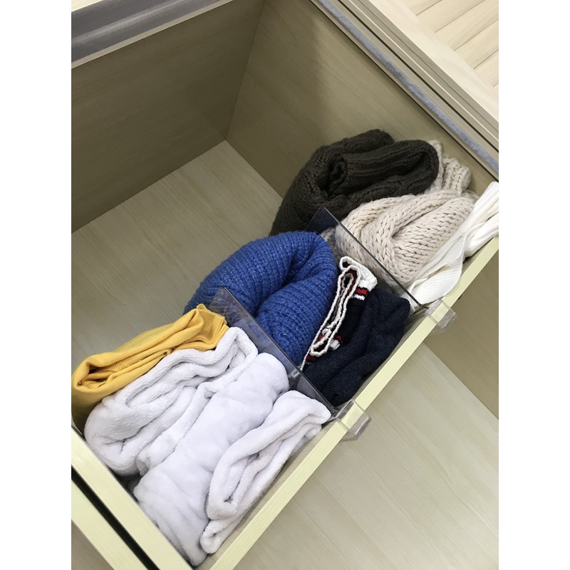 2PCS Multifunction Acrylic Shelf Dividers,Closets Shelf and Closet Separator for
