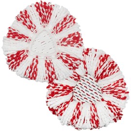 Mop Head Spin Mop Microfiber Replacement Mop Heads 4 Pack Mop Refills Compatible with O-Ceda EasyWrin Triangle Spin Mop,360Degree Dust Mop Head Replacement for Floor Cleaning