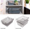 Home-Complete 2 pcs 16"x12" Large Stackable Wire Baskets, Organizer Stacking