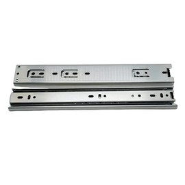 Lock Connection - Full Extension Ball Bearing Drawer Slides, 100# Rated (12" zinc, 5 Pair)
