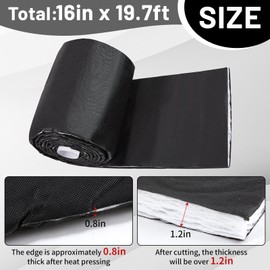 16in x 19.7ft Van Insulation, Soundproof Thermal Barrier for Camper Van Conversions for Various Sizes of Rvs and Trucks