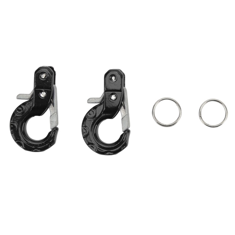 2pcs RC Metal Trailer Hook Aluminum Alloy Steel Rope Lightweight