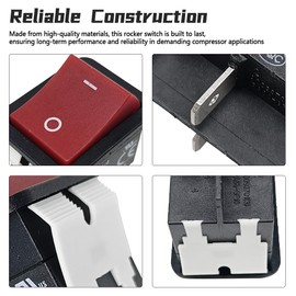 GOLACOD Rocker Switch 4-Pin Replace N043321 Compatible with DeWalt D55146 Type 7 8, D55167 Type 6, D55168 Type 6 7 8 9 Air Compressor