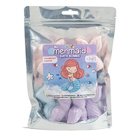 abeec Mermaid Bath Bombs â Bath Bomb Set in Colours: Pink, Purple and Blue â 10 Bath Bombs for Kids â Fizzy Bubble Bath Sets for Childrenâs Gifts â Bubble Bath