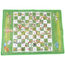 60x45cm Ground Mat Snake Ladder Chess, Washable Folding NonWoven Fabrics Carpet Children Game Toy(3cm * 2cm)