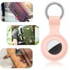 4-Pack Silicone AirTag Holder with Keychain for Kids and Pets