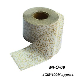 1 Roll Marble Crack Transfer Foil White Gold Nail Art Sticker 4CMX100M Wrap Slider Art Decoration Tips Paper for Galaxy Nail Art Decal Nail Art Decoration