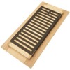 Homewell Maple Wood Floor Register, Drop in Vent with Damper,