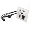 Multimedia Socket Aluminum Alloy USB HD VGA 3.5MM Sound RJ45