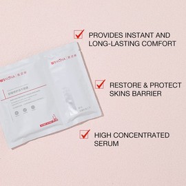 WINONA Soothing Repairing Freeze-Dried Facial Mask,2 Boxes of 8 Pieces, Plus 3 Pieces for Free, Soothing for Dry and Sensitive Skin, Short Shelf Life Of 9 Months,Huge Discounts!