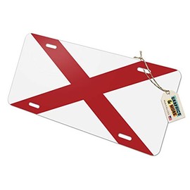 GRAPHICS & MORE Alabama State Flag Novelty Metal Vanity License Tag Plate