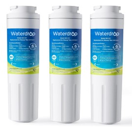 Waterdrop EDR4RXD1 Replacement for EveryDrop® Filter 4, Whirlpool® UKF8001, 4396395, Maytag® UKF8001AXX-200, UKF8001AXX-750, WD-F07, Refrigerator Water Filter, 3 Filters (Package May Vary)