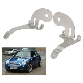 2pcs Spotlight Mounting Bracket Left Right Stainless Steel Chrome Fog Lamp Bracket Auto Parts Replacement for Mini R50 R52 R53