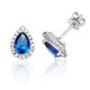 Rhodiumed 925 Sterling Silver Ladies Stud Earrings with Cubic Zirconia/CZ WJS37981