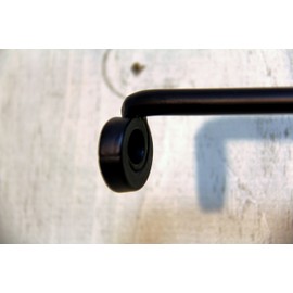 Hand Crafted & American Made! Wrought Iron Toilet Tissue Bar Rack Holder Scroll