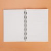 IBLUELOVER 2pcs A5 Spiral Bound Notebook Transparent Hardcover Lined/Blank Daily