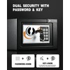 ADIMO Small Safe, 0.23Cubic Safe for College Dorm Room for