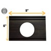 Black Nest Thermostat Wall Plate 6" x 9" - Decorative