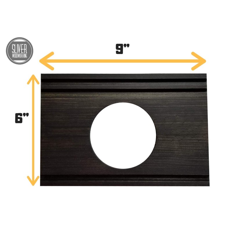 Black Nest Thermostat Wall Plate 6" x 9" - Decorative