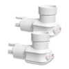 TobeBright 2 Pack Plug in Light Socket, 3-Prong Light Socket