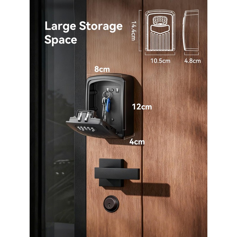 NexusLab Smart Key Lock Box with App Control, Bluetooth &