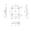 SOTECH Set of 4 10° Table Leg Connectors for Furniture