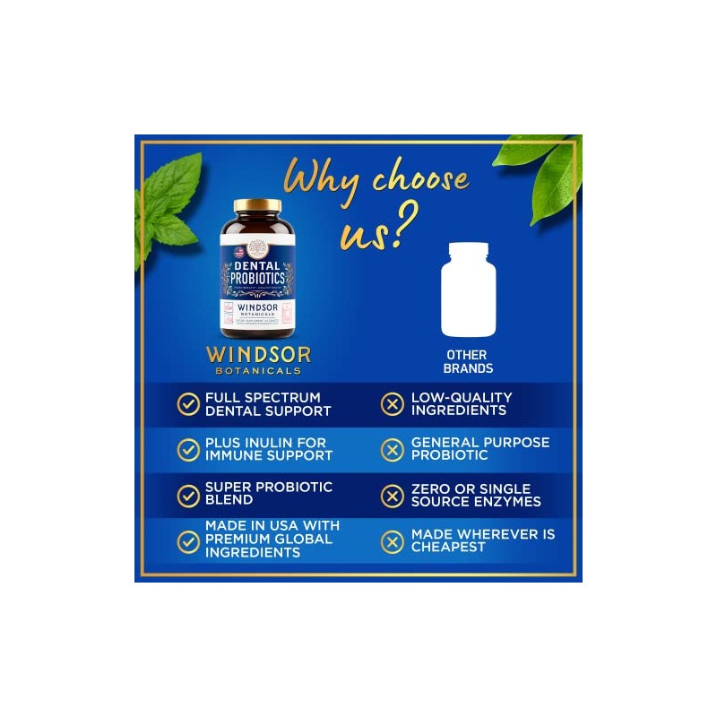 Windsor Botanicals | Probióticos Dentales para el Mal Aliento |