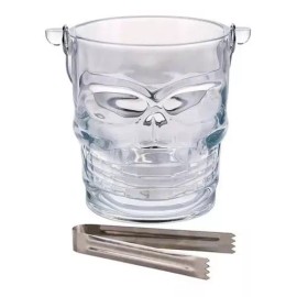 Quality Hielera De Cristal Craneo Calavera Con Pinzas 950ml
