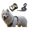 LUVMOJO Tactical Dog Harness and Leash Set, No Pull Adjustable