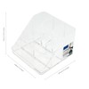 Addis Multi Compartment Clear Acrylic Cosmetic Vanity Office Desktop Stationery