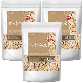 Domestic dried white sesame cucumber, 500g, 3 pcs. Homegrown sesame cucumber / 국산 말린 백하수오 백수오 500g 3개 토종 하수오