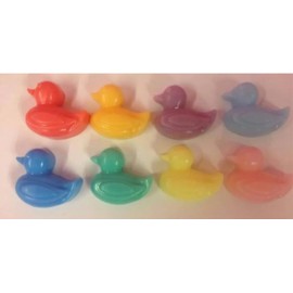 MINI 8x ducks 2-3cm soaps fragrance free suitable for sensitive skin. colours will vary